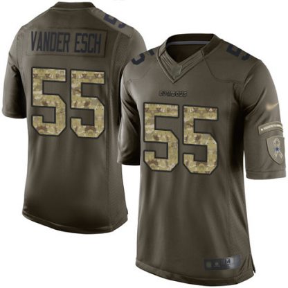 Nike Dallas Cowboys #55 Leighton Vander Esch Green Men's Stitched NFL Limited 2015 Salute to Service Jersey