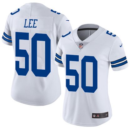 Nike Dallas Cowboys #50 Sean Lee White Women's Stitched NFL Vapor Untouchable Limited Jersey