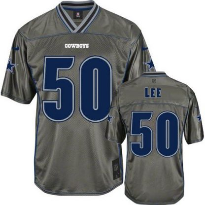 Nike Dallas Cowboys #50 Sean Lee Grey Men's Stitched NFL Elite Vapor Jersey