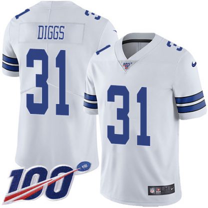Nike Dallas Cowboys #31 Trevon Diggs White Youth Stitched NFL 100th Season Vapor Untouchable Limited Jersey