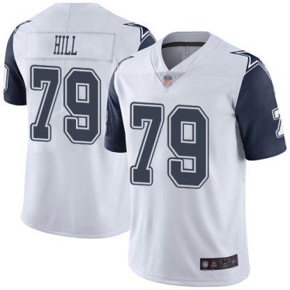 Nike Dallas Cowboys #79 Trysten Hill White Men's Stitched NFL Limited Rush Jersey