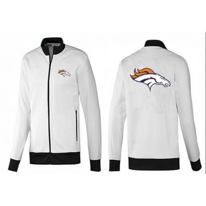 NFL Denver Denver Broncos Team Logo Jacket White_1