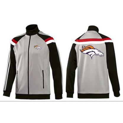 NFL Denver Denver Broncos Team Logo Jacket Grey