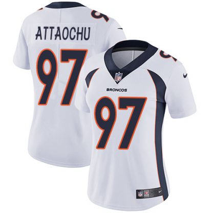 Nike Denver Broncos #97 Jeremiah Attaochu White Women's Stitched NFL Vapor Untouchable Limited Jersey