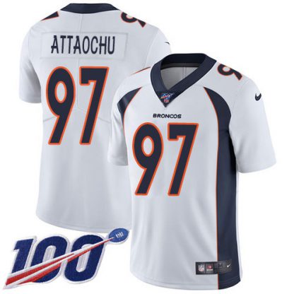 Nike Denver Broncos #97 Jeremiah Attaochu White Youth Stitched NFL 100th Season Vapor Untouchable Limited Jersey
