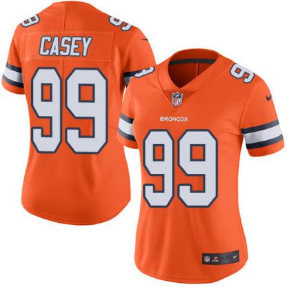 Nike Denver Broncos #99 Jurrell Casey Orange Women's Stitched NFL Limited Rush Jersey