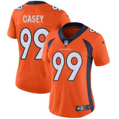 Nike Denver Broncos #99 Jurrell Casey Orange Team Color Women's Stitched NFL Vapor Untouchable Limited Jersey