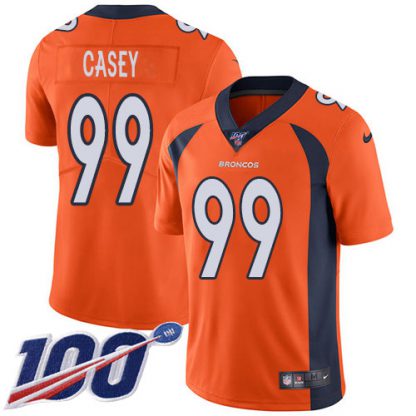 Nike Denver Broncos #99 Jurrell Casey Orange Team Color Youth Stitched NFL 100th Season Vapor Untouchable Limited Jersey