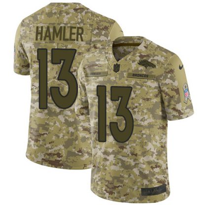 Nike Denver Broncos #13 KJ Hamler Camo Youth Stitched NFL Limited 2018 Salute To Service Jersey