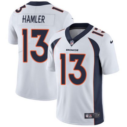 Nike Denver Broncos #13 KJ Hamler White Men's Stitched NFL Vapor Untouchable Limited Jersey