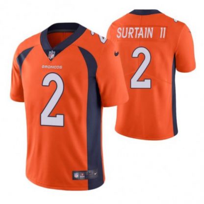 Nike Denver Broncos #2 Patrick Surtain II Orange Team Color Youth Stitched NFL Vapor Untouchable Limited Jersey