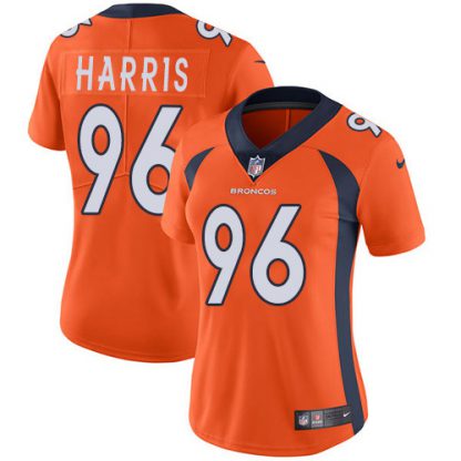 Nike Denver Broncos #96 Shelby Harris Orange Team Color Women's Stitched NFL Vapor Untouchable Limited Jersey