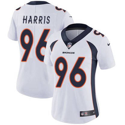 Nike Denver Broncos #96 Shelby Harris White Women's Stitched NFL Vapor Untouchable Limited Jersey