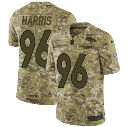 Nike Denver Broncos #96 Shelby Harris Camo Youth Stitched NFL Limited 2018 Salute To Service Jersey