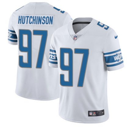 Nike Detroit Lions #97 Aidan Hutchinson White Youth Stitched NFL Vapor Untouchable Limited Jersey