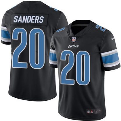 Nike Detroit Lions #20 Barry Sanders Black Youth Stitched NFL Limited Rush Jersey