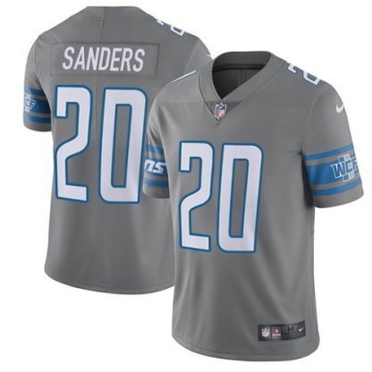 Nike Detroit Lions #20 Barry Sanders Gray Youth Stitched NFL Limited Rush Jersey
