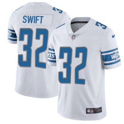 Nike Detroit Lions #32 D'Andre Swift White Youth Stitched NFL Vapor Untouchable Limited Jersey
