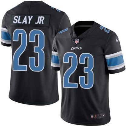 Nike Detroit Lions #23 Darius Slay Jr Black Men's Stitched NFL Limited Rush Jersey