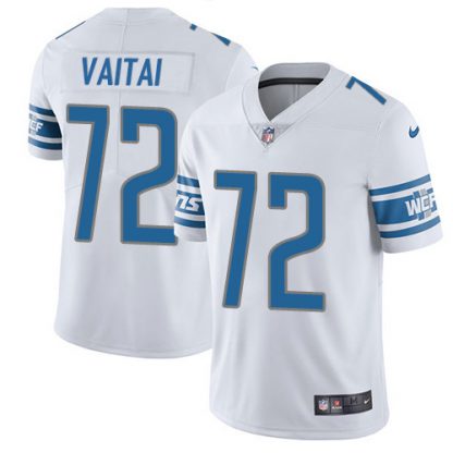 Nike Detroit Lions #72 Halapoulivaati Vaitai White Men's Stitched NFL Vapor Untouchable Limited Jersey