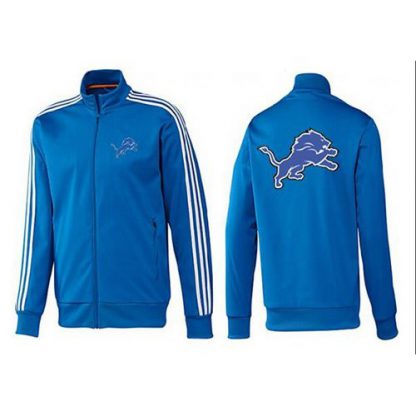 NFL Detroit Detroit Lions Team Logo Jacket Blue_2
