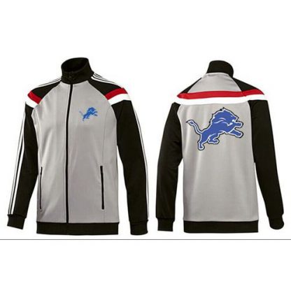 NFL Detroit Detroit Lions Team Logo Jacket Grey