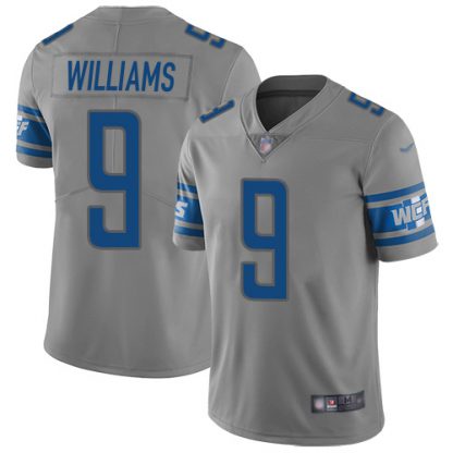 Nike Detroit Lions #9 Jameson Williams Gray Youth Stitched NFL Limited Inverted Legend Jersey