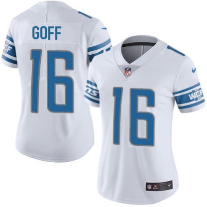 Detroit Detroit Lions #16 Jared Goff White Women's Stitched NFL Vapor Untouchable Limited Jersey