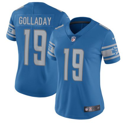 Nike Detroit Lions #19 Kenny Golladay Light Blue Team Color Women's Stitched NFL Vapor Untouchable Limited Jersey