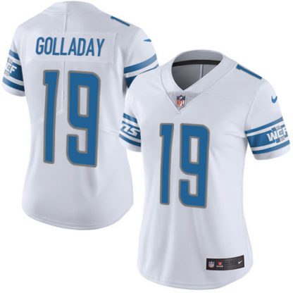 Nike Detroit Lions #19 Kenny Golladay White Women's Stitched NFL Vapor Untouchable Limited Jersey