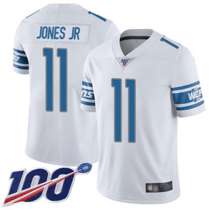 Nike Detroit Lions #11 Marvin Jones Jr White Men's Stitched NFL 100th Season Vapor Limited Jersey