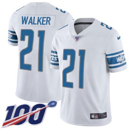 Nike Detroit Lions #21 Tracy Walker White Youth Stitched NFL 100th Season Vapor Untouchable Limited Jersey