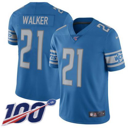 Nike Detroit Lions #21 Tracy Walker Light Blue Team Color Youth Stitched NFL 100th Season Vapor Untouchable Limited Jersey