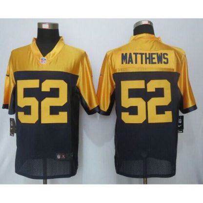 Nike Green Bay Packers #52 Clay Matthews Navy Blue Alternate Men's Stitched NFL New Limited Jersey