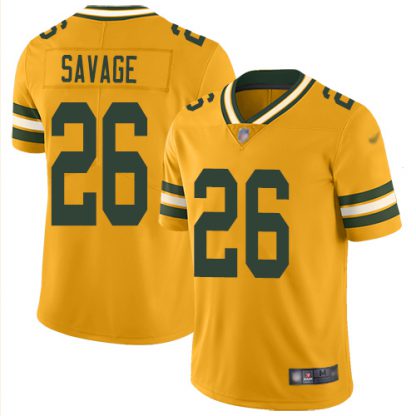 Nike Green Bay Packers #26 Darnell Savage Yellow Men's Stitched NFL Limited Rush Jersey