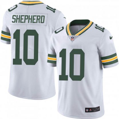 Nike Green Bay Packers #10 Darrius Shepherd White Men's Stitched NFL Vapor Untouchable Limited Jersey