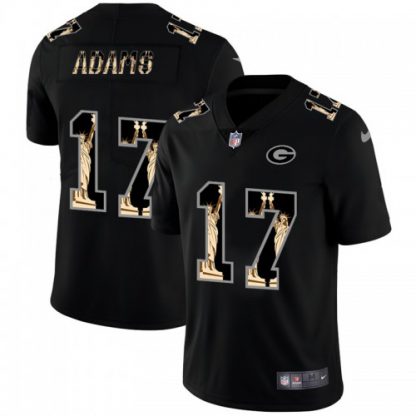 Green Bay Green Bay Packers #17 Davante Adams Carbon Black Vapor Statue Of Liberty Limited NFL Jersey