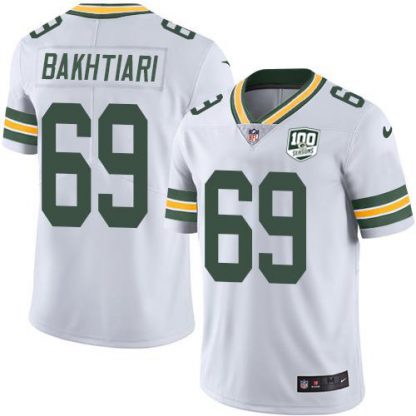 Nike Green Bay Packers #69 David Bakhtiari White Youth 100th Season Stitched NFL Vapor Untouchable Limited Jersey