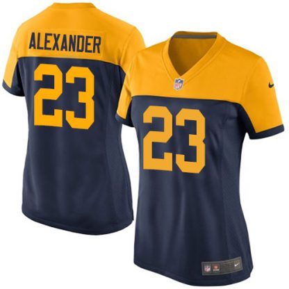Nike Green Bay Packers #23 Jaire Alexander Navy Blue Alternate Women's Stitched NFL New Limited Jersey