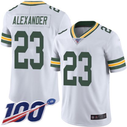 Nike Green Bay Packers #23 Jaire Alexander White Youth Stitched NFL 100th Season Vapor Limited Jersey