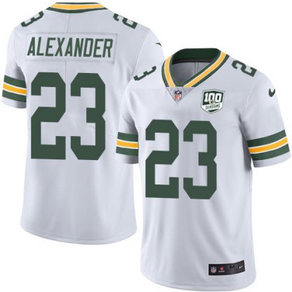 Nike Green Bay Packers #23 Jaire Alexander White Men's 100th Season Stitched NFL Vapor Untouchable Limited Jersey