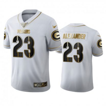 Green Bay Green Bay Packers #23 Jaire Alexander Men's Nike White Golden Edition Vapor Limited NFL 100 Jersey