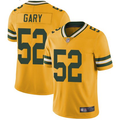 Nike Green Bay Packers #52 Rashan Gary Yellow Youth Stitched NFL Limited Rush Jersey