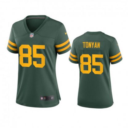 Green Bay Green Bay Packers #85 Robert Tonyan Women's Nike Alternate Game Player NFL Jersey - Green
