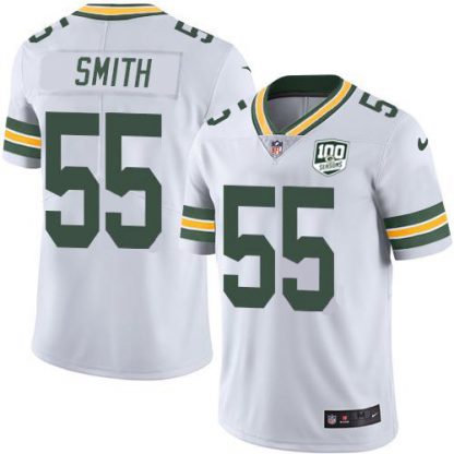 Nike Green Bay Packers #55 Za'Darius Smith White Youth 100th Season Stitched NFL Vapor Untouchable Limited Jersey