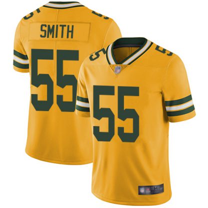 Nike Green Bay Packers #55 Za'Darius Smith Yellow Men's Stitched NFL Limited Rush Jersey