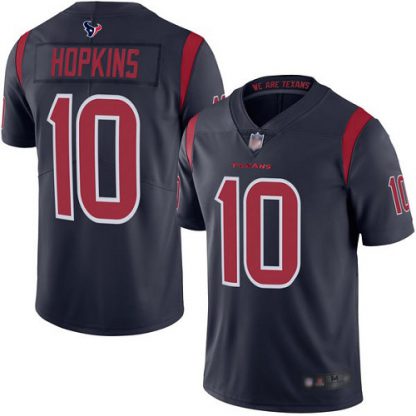 Nike Houston Texans #10 DeAndre Hopkins Navy Blue Men's Stitched NFL Limited Rush Jersey