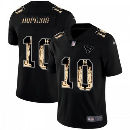 Houston Houston Texans #10 DeAndre Hopkins Carbon Black Vapor Statue Of Liberty Limited NFL Jersey