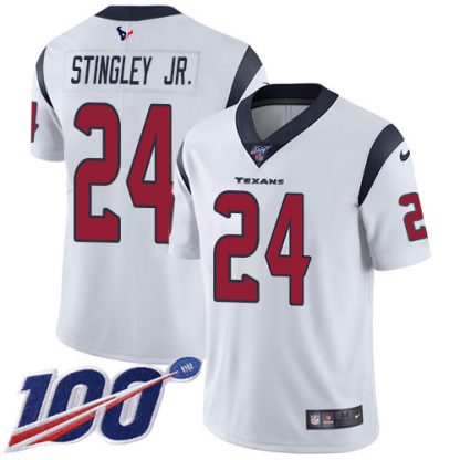 Nike Houston Texans #24 Derek Stingley Jr. White Youth Stitched NFL 100th Season Vapor Untouchable Limited Jersey