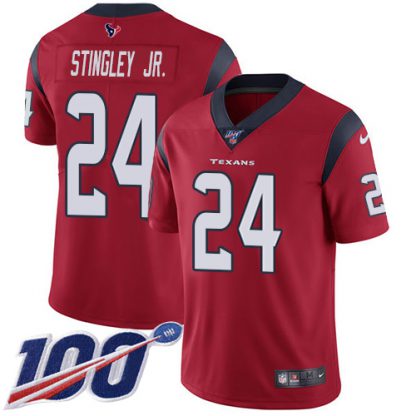 Nike Houston Texans #24 Derek Stingley Jr. Red Alternate Men's Stitched NFL 100th Season Vapor Untouchable Limited Jersey